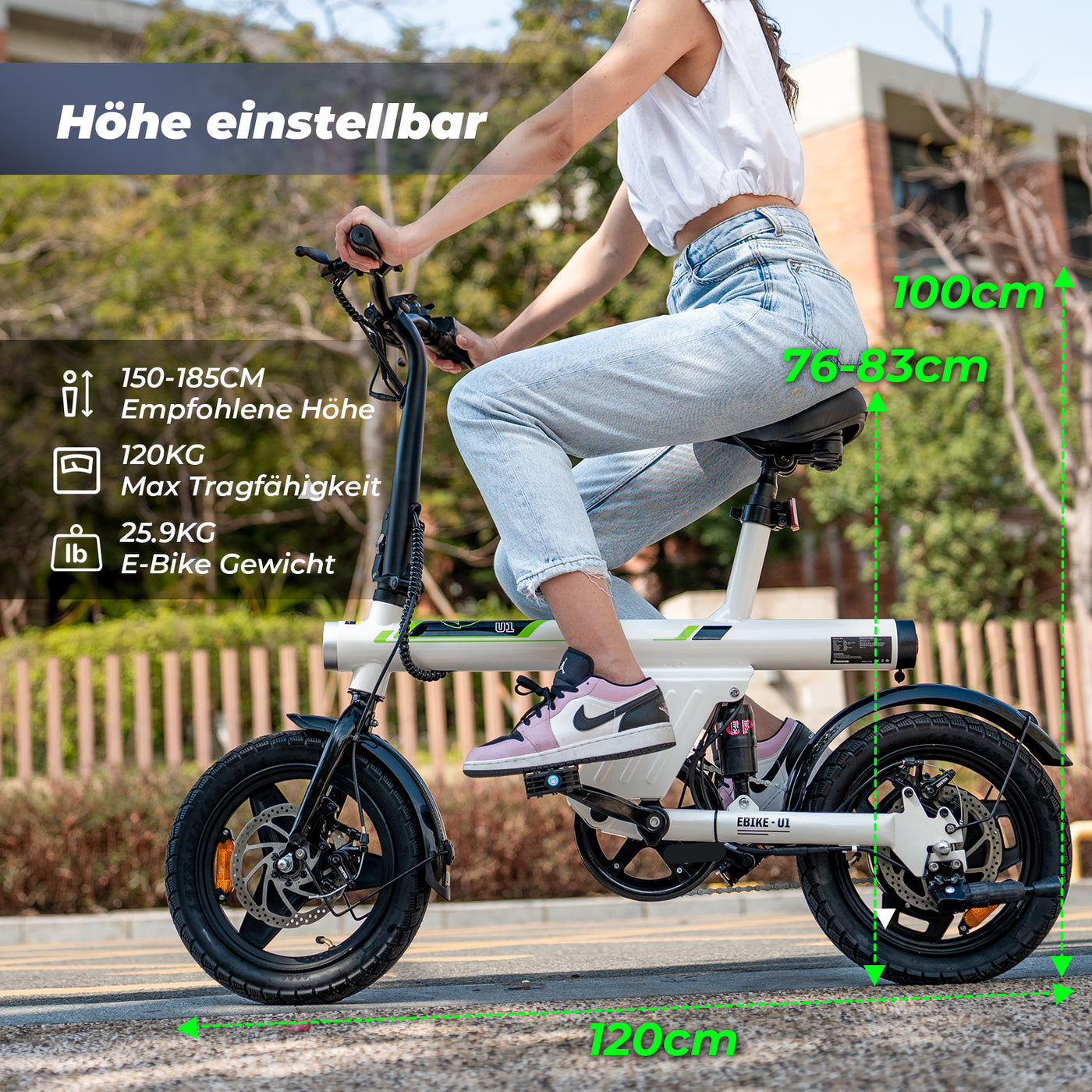 U1 Faltbares E-Bike für Damen und Herren