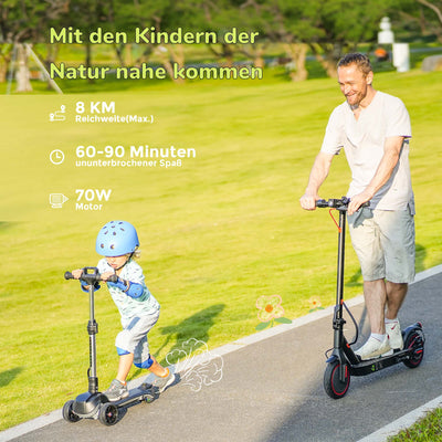 iK2 Kinderroller mit leuchtenden Rädern