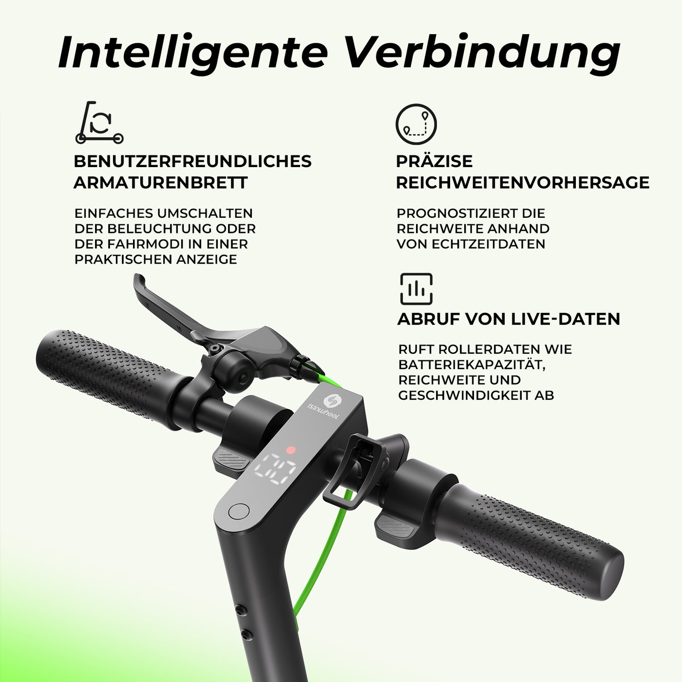 isinwheel S9MAX E-Scooter Mit Straßenzulassung