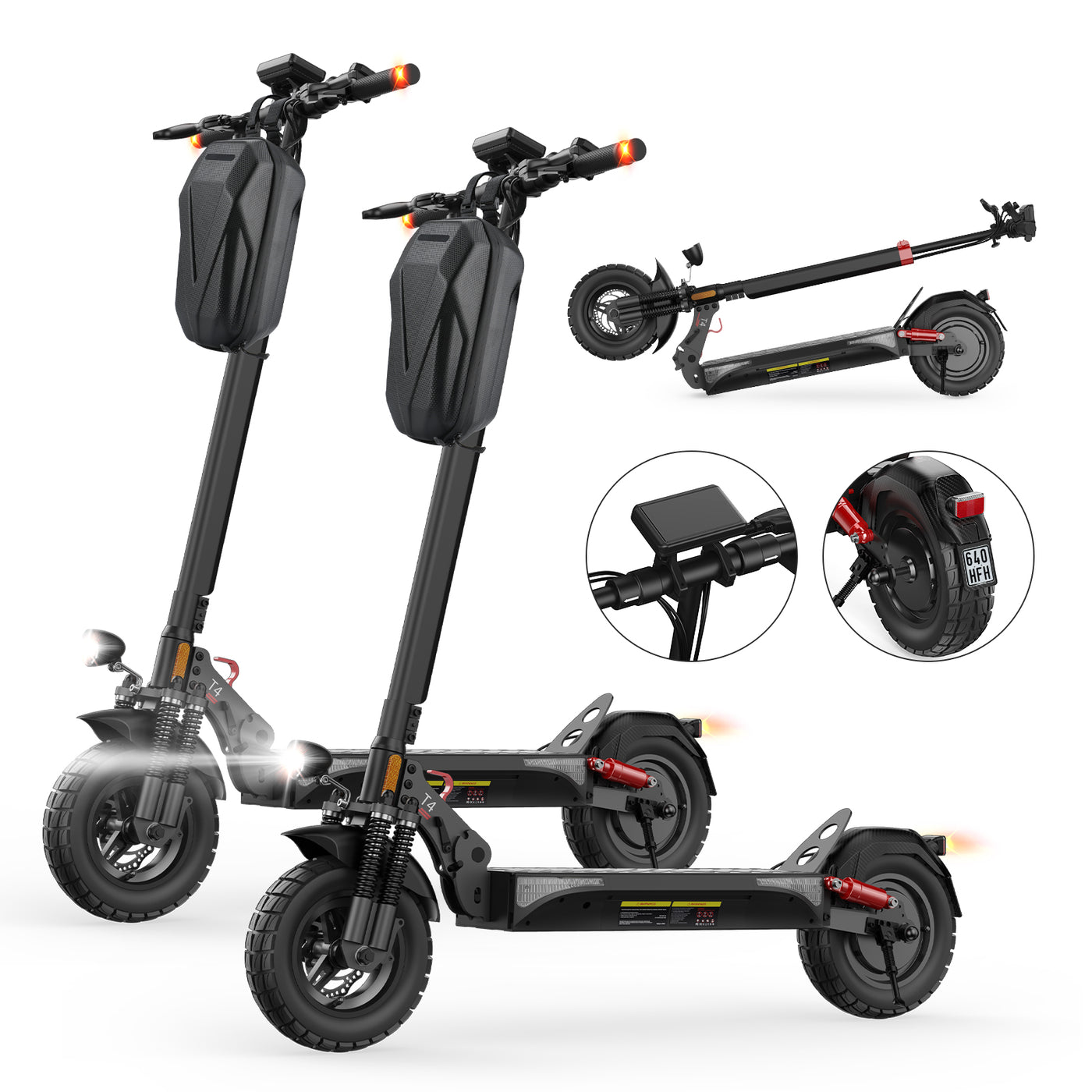 T4 Offroad-E-Scooter Mit Straßenzulassung 1000W Motor 70KM Reichweite (ABE,eKFV)