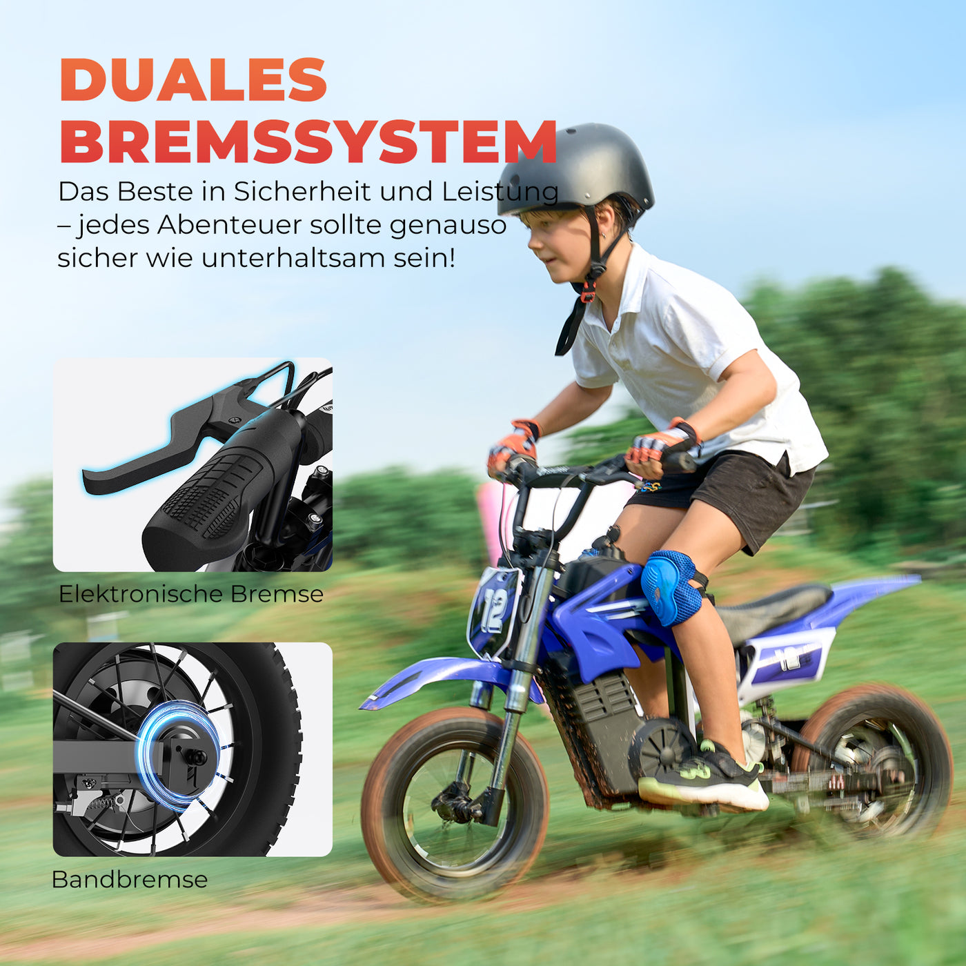 isinwheel A12 Elektrisches Dirt Bike für Kinder 36V 350W