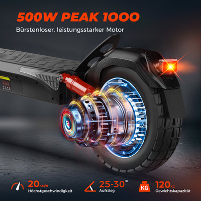 T4 Offroad-E-Scooter Mit Straßenzulassung 1000W Motor 70KM Reichweite (ABE,eKFV)